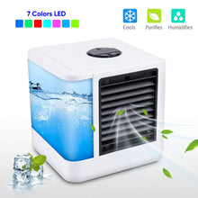 Load image into Gallery viewer, Mini Air Cooler Air Personal Space Cooler The Quick &amp; Easy Way to Cool Any Space Air Conditioner Air Cooling Fan for Office Room
